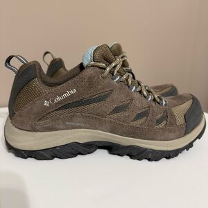 Columbia Crestwood Waterproof Brown Hiking Low Trail‎ Boots BL5372-227 Women’s 8